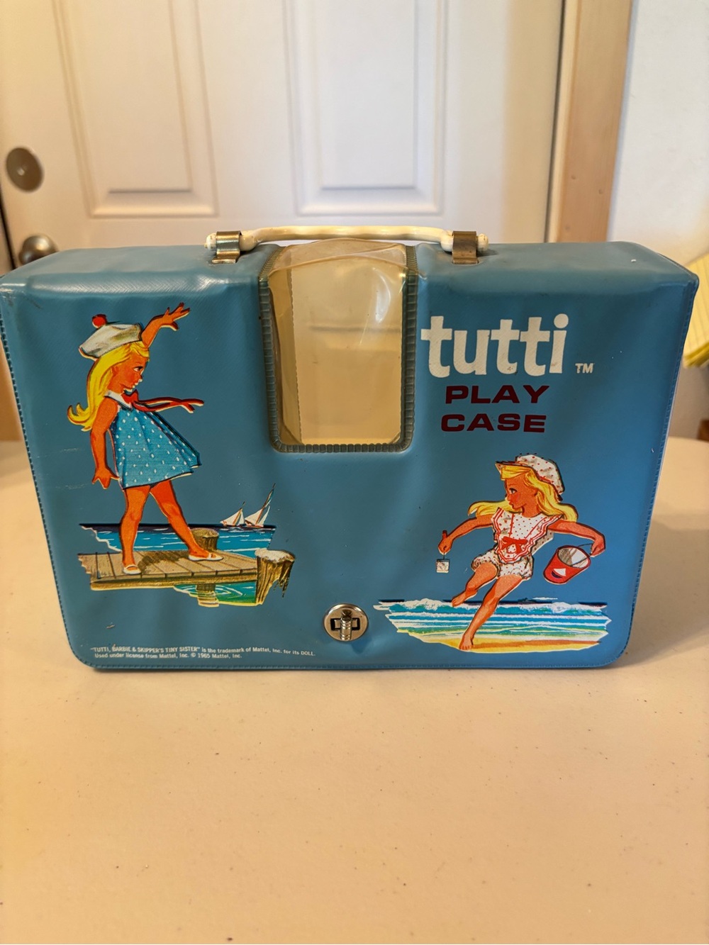 Vintage Mattel 1965 Tutti Blue Play Carrier Case